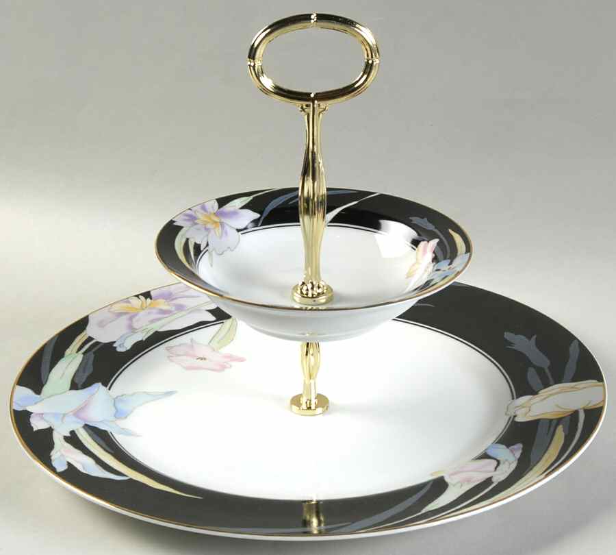 Charisma Black 3 1/4"-3 7/8" Chip & Dip/Veg Set 2 Pce (DP/FR) HC by Mikasa-1