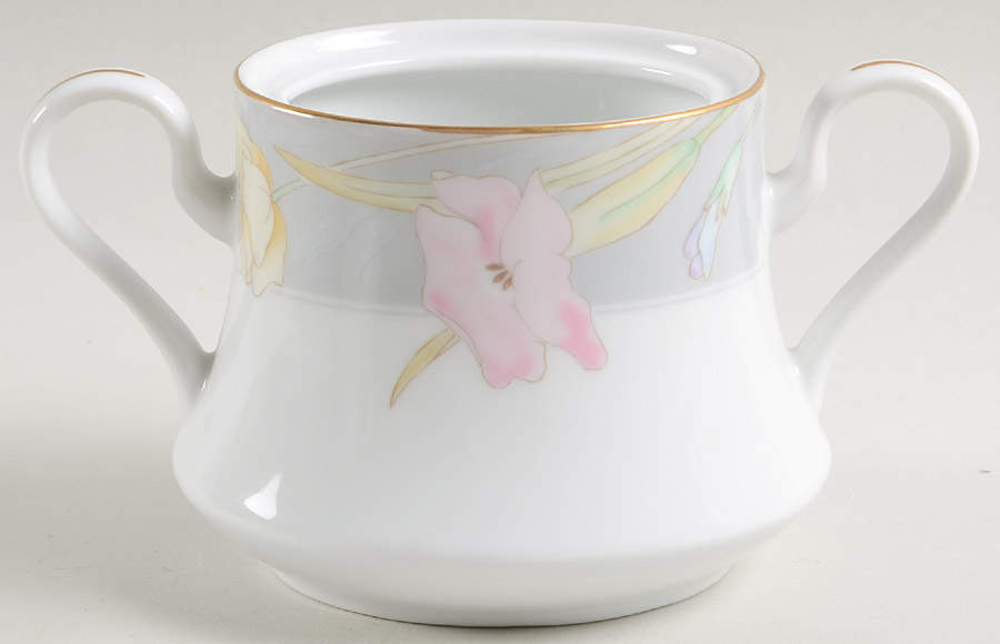 Charisma Gray Sugar Bowl No Lid by Mikasa-1