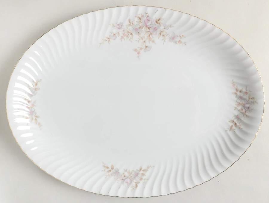 Charme 16" Oval Serving Platter by Mikasa-1