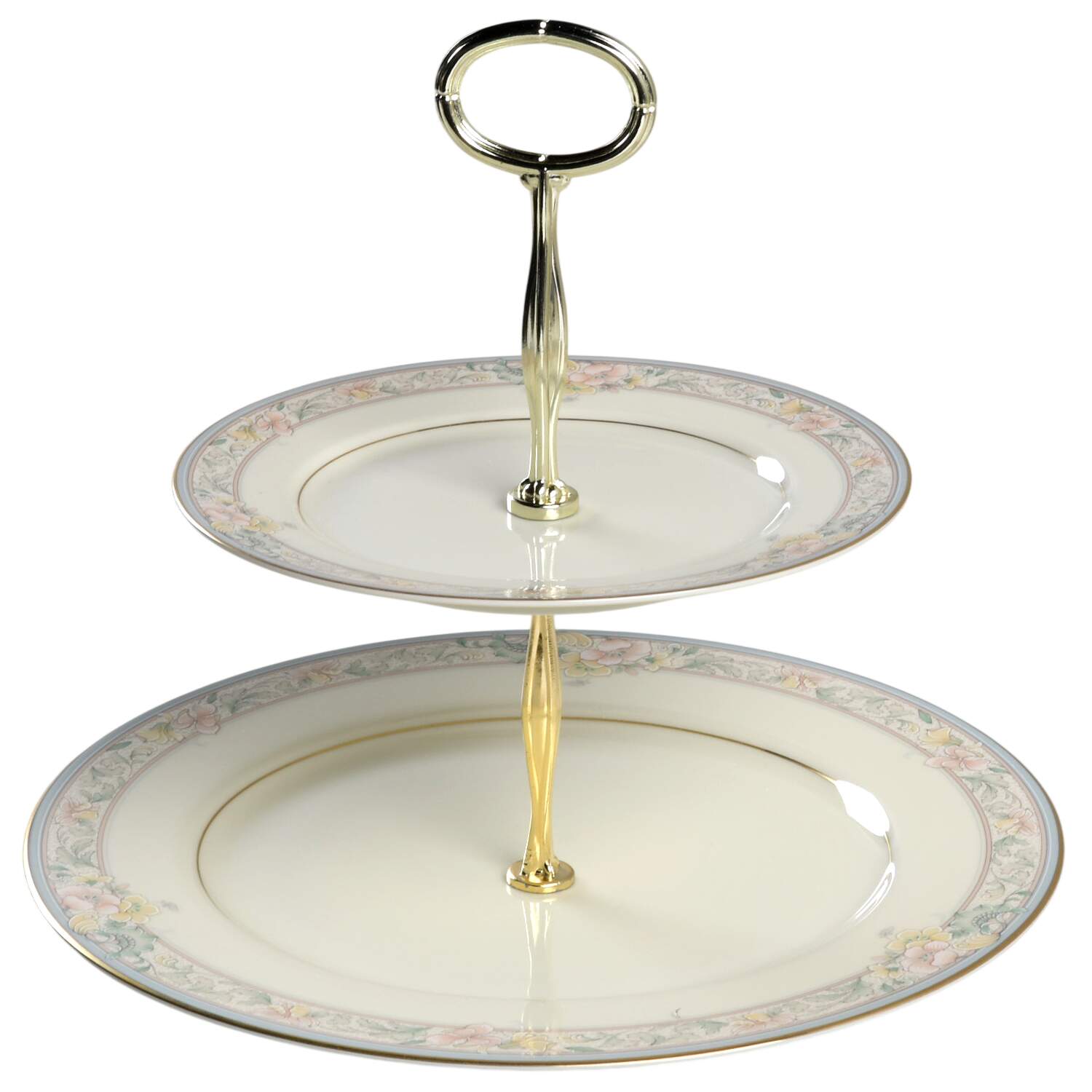 Charmaine 6 5/8"-10"  2 Tiered Serving Tray (Dp, Sp) HC by Mikasa-1