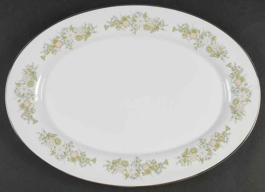 Charmaine 16" Oval Serving Platter by Mikasa-1