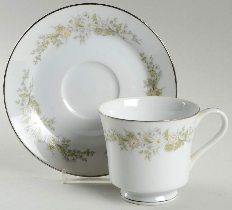 Charmaine Footed Cup & Saucer Set by Mikasa-1