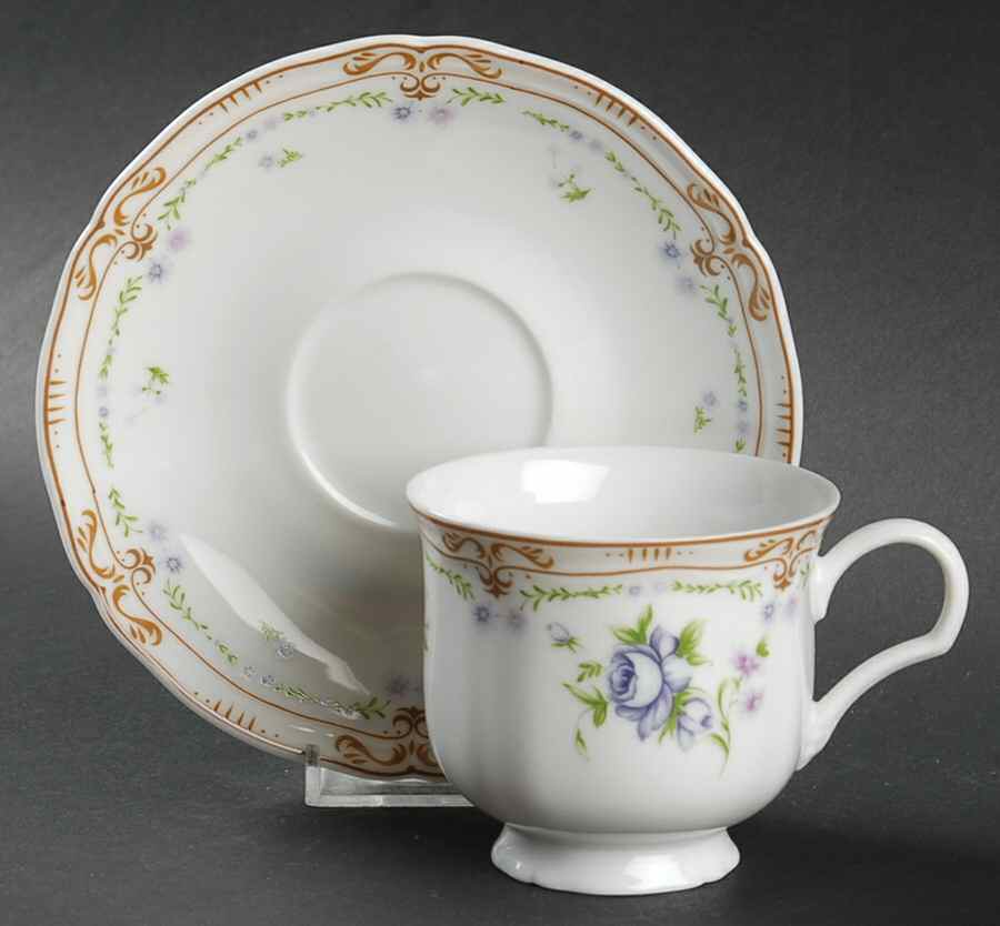 Chatelet Footed Cup & Saucer Set by Mikasa-1