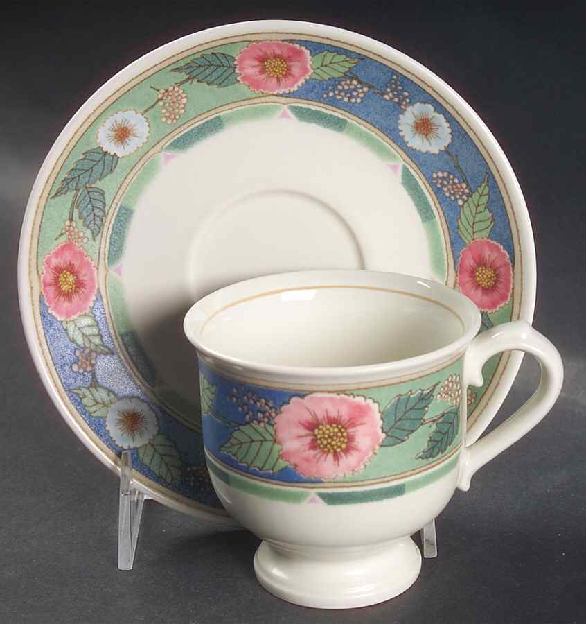 Chateau Footed Cup & Saucer Set by Mikasa-1