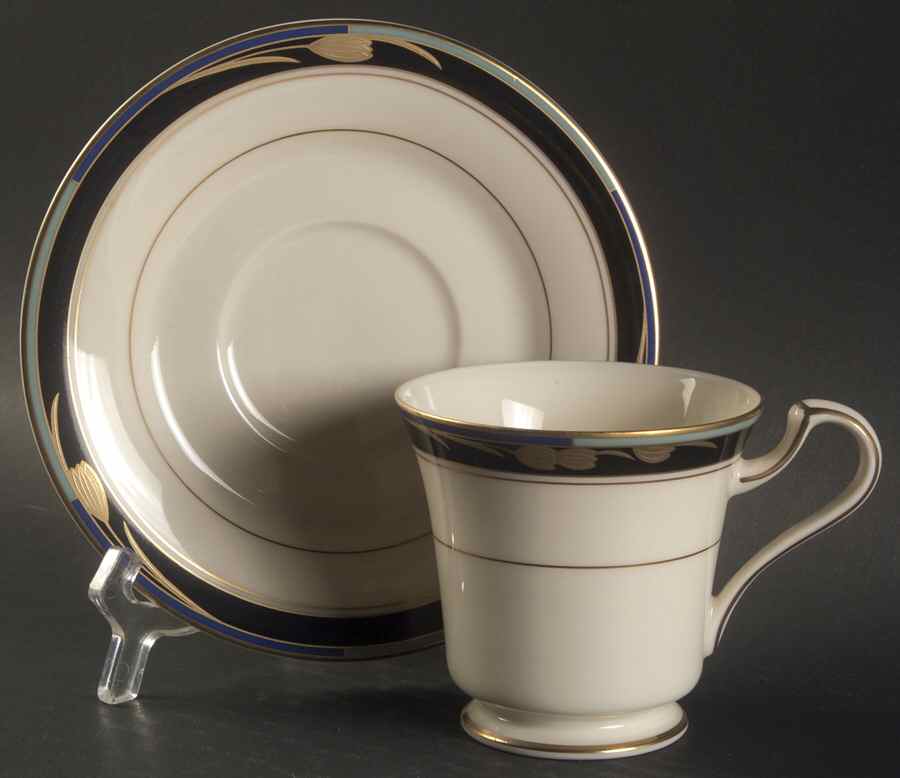Chatelaine Footed Cup & Saucer Set by Mikasa-1