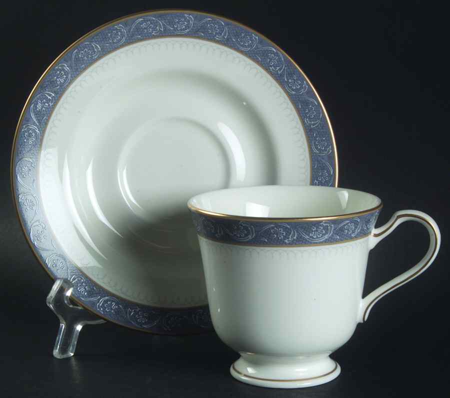 Chaucer Footed Cup & Saucer Set by Mikasa-1