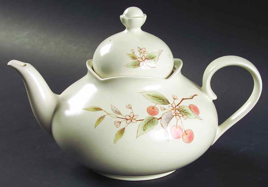 Cherry Blooms Teapot & Lid by Mikasa-1