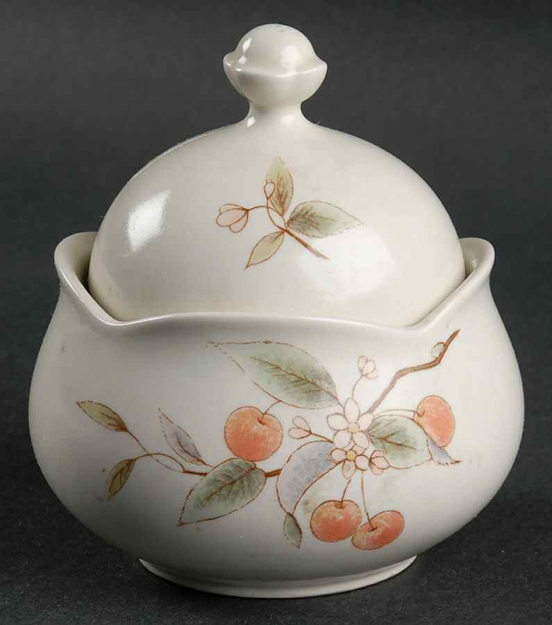 Cherry Blooms Sugar Bowl & Lid by Mikasa-1