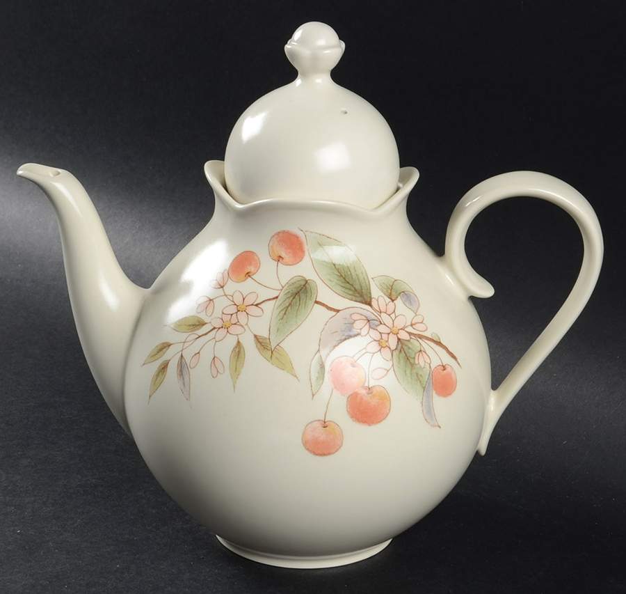 Cherry Blooms Coffee Pot & Lid by Mikasa-1