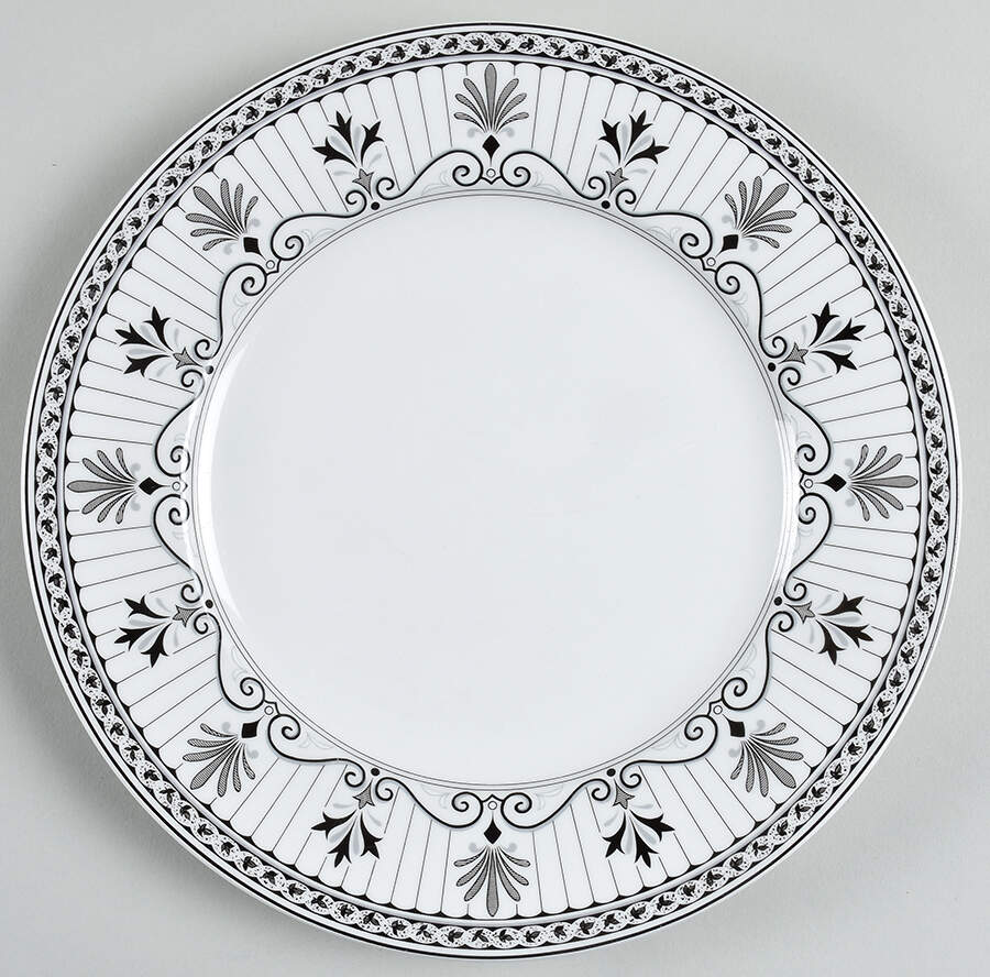 Chelsea Black Salad Plate by Mikasa-1