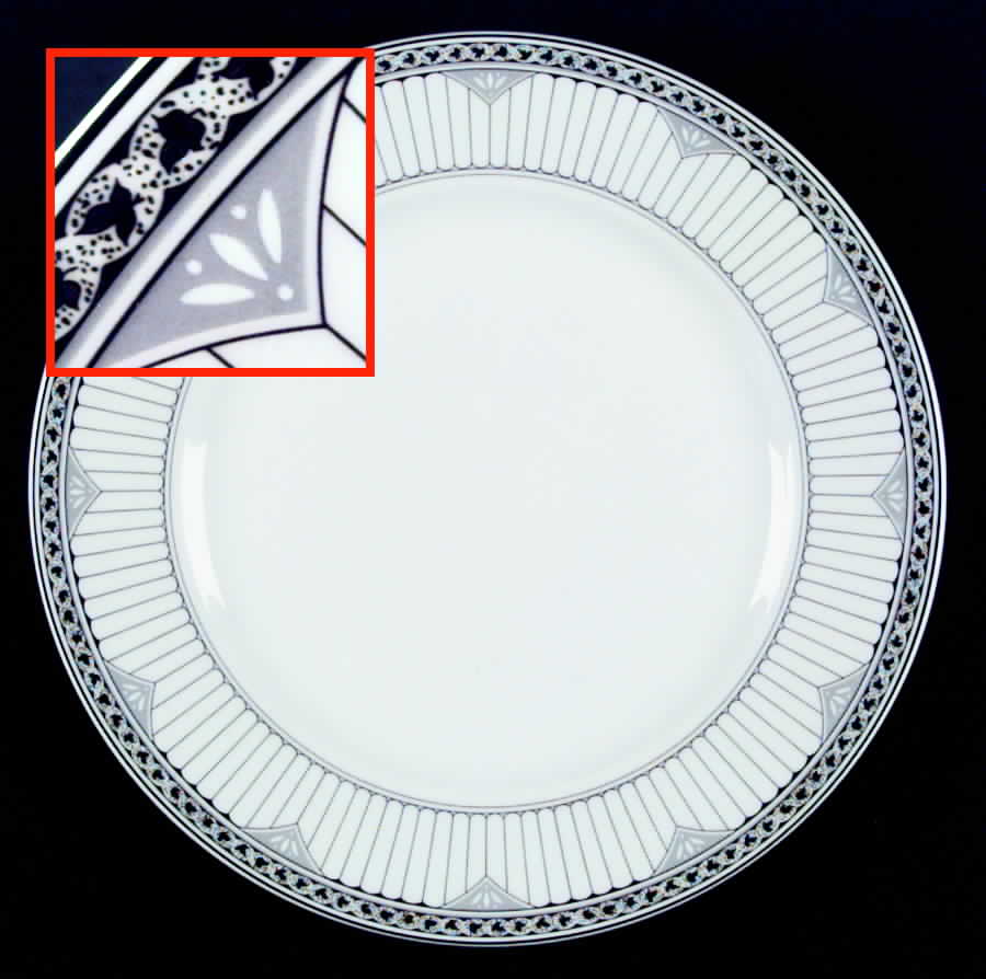 Chelsea Black Dinner Plate by Mikasa-1