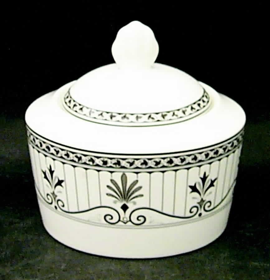 Chelsea Black Sugar Bowl & Lid by Mikasa-1