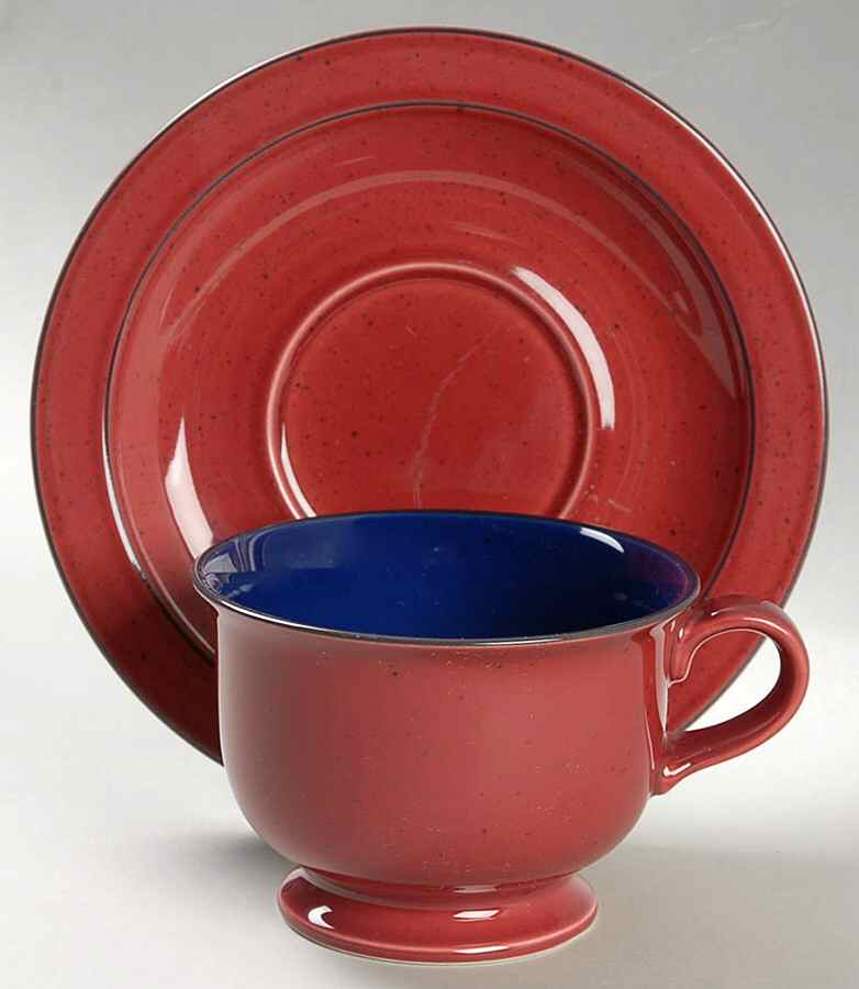 Chromatic  Footed Cup & Saucer Set by Mikasa-1