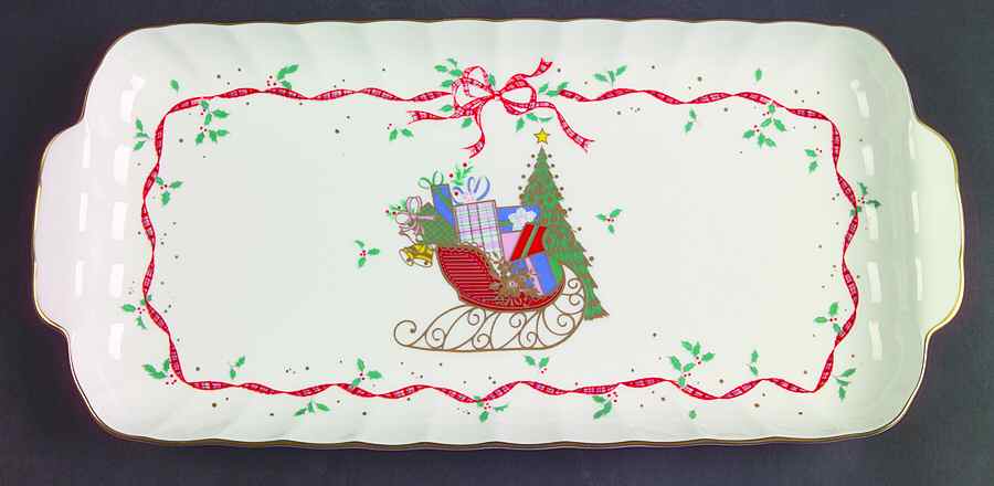 Christmas Cheer Large Sandwich Tray by Mikasa-1