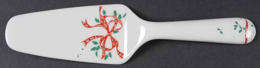 Christmas Cheer Solid Ceramic Pie/Cake Server by Mikasa-1