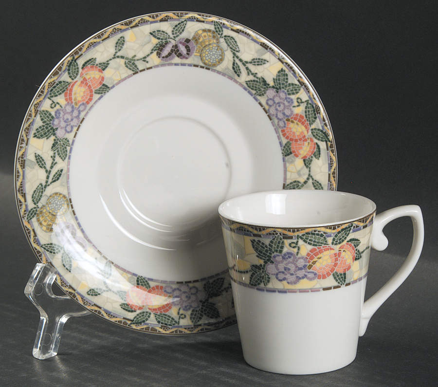Chelsea Court Espresso Cup and Saucer Set by Mikasa-1