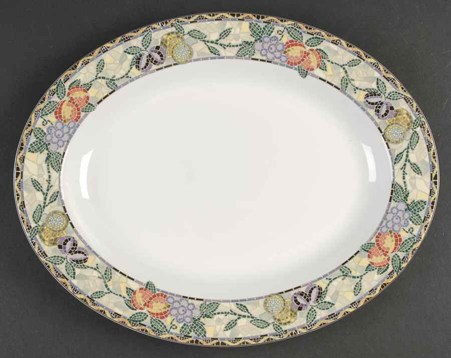 Chelsea Court 14" Oval Serving Platter by Mikasa-1