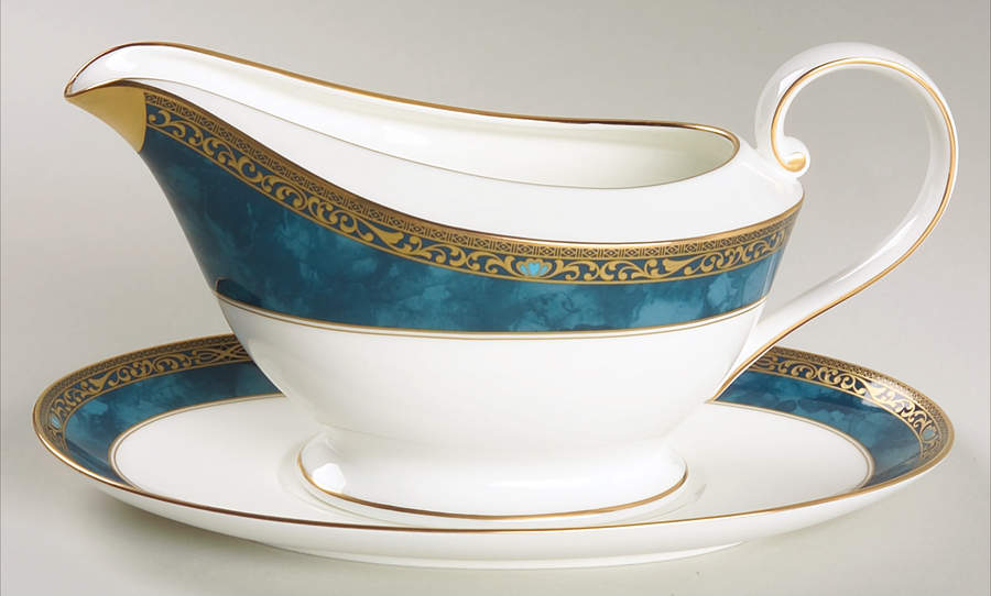 Chevalier Gravy Boat & Underplate by Mikasa-1