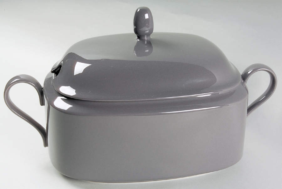 Charcoal Grey Tureen &  Lid by Mikasa-1