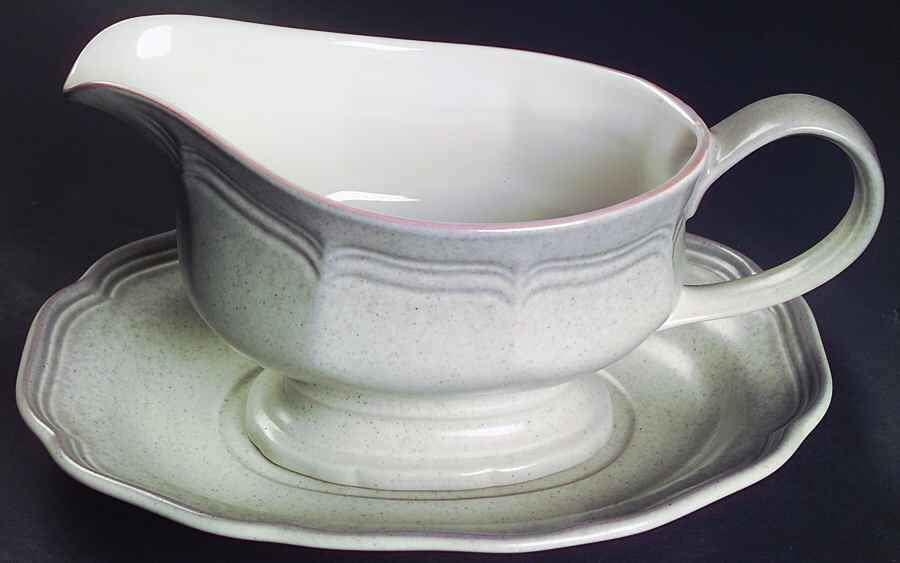 Chateau Garden Gravy Boat & Underplate by Mikasa-1