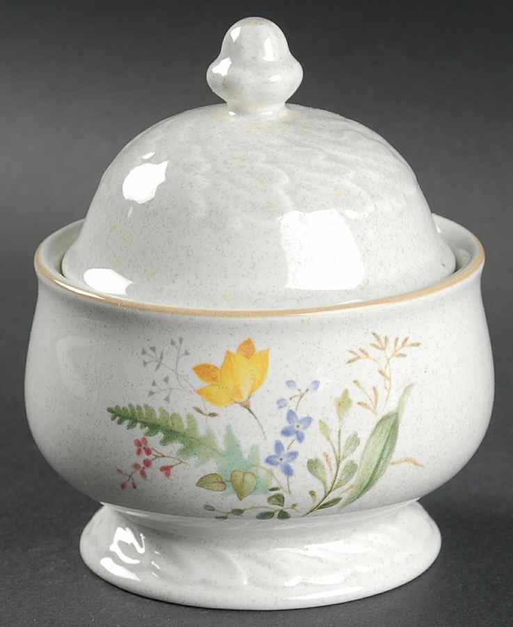 Chintz Garden Sugar Bowl & Lid by Mikasa-1