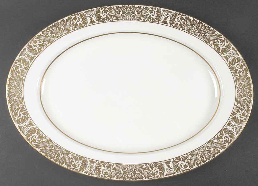 Chestnut Hill 17" Oval Serving Platter by Mikasa-1