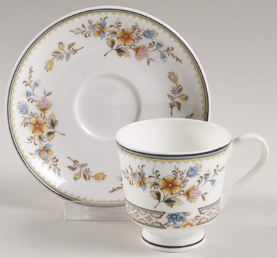 Chippendale Flat Demitasse Cup & Saucer Set by Mikasa-1