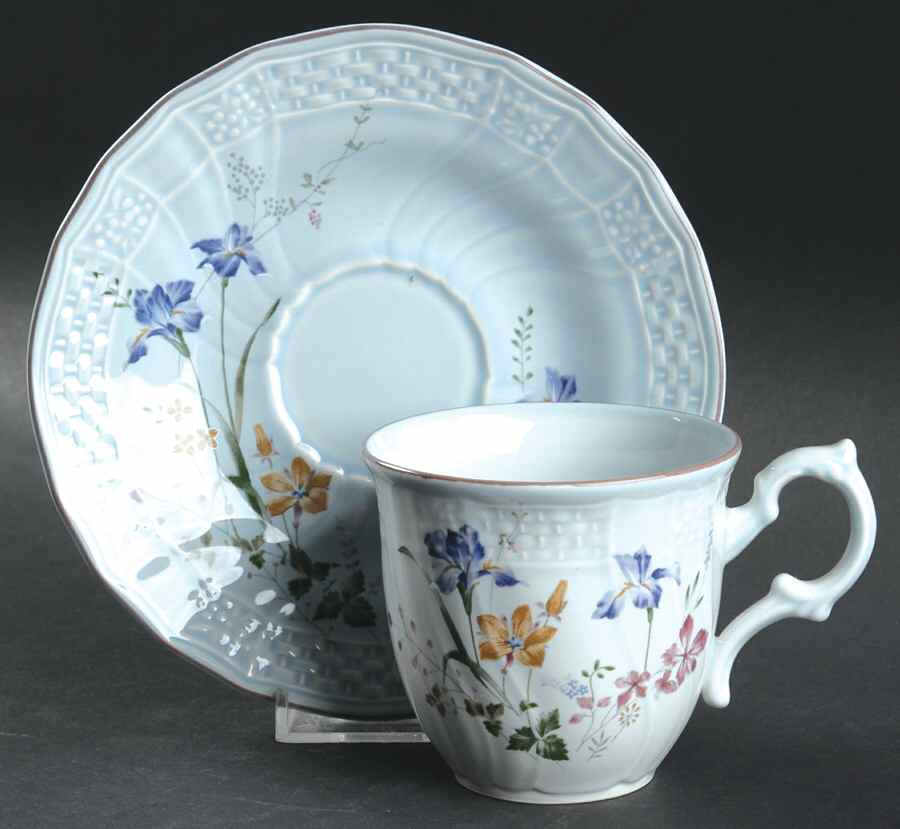Christy Flat Cup & Saucer Set by Mikasa-1
