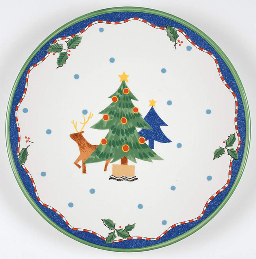 Christmas Glow 12" Chop Plate (Round Platter) by Mikasa-1
