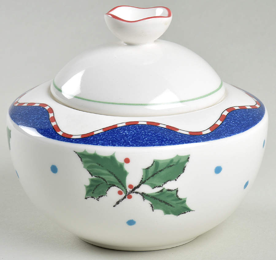 Christmas Glow Sugar Bowl & Lid by Mikasa-1