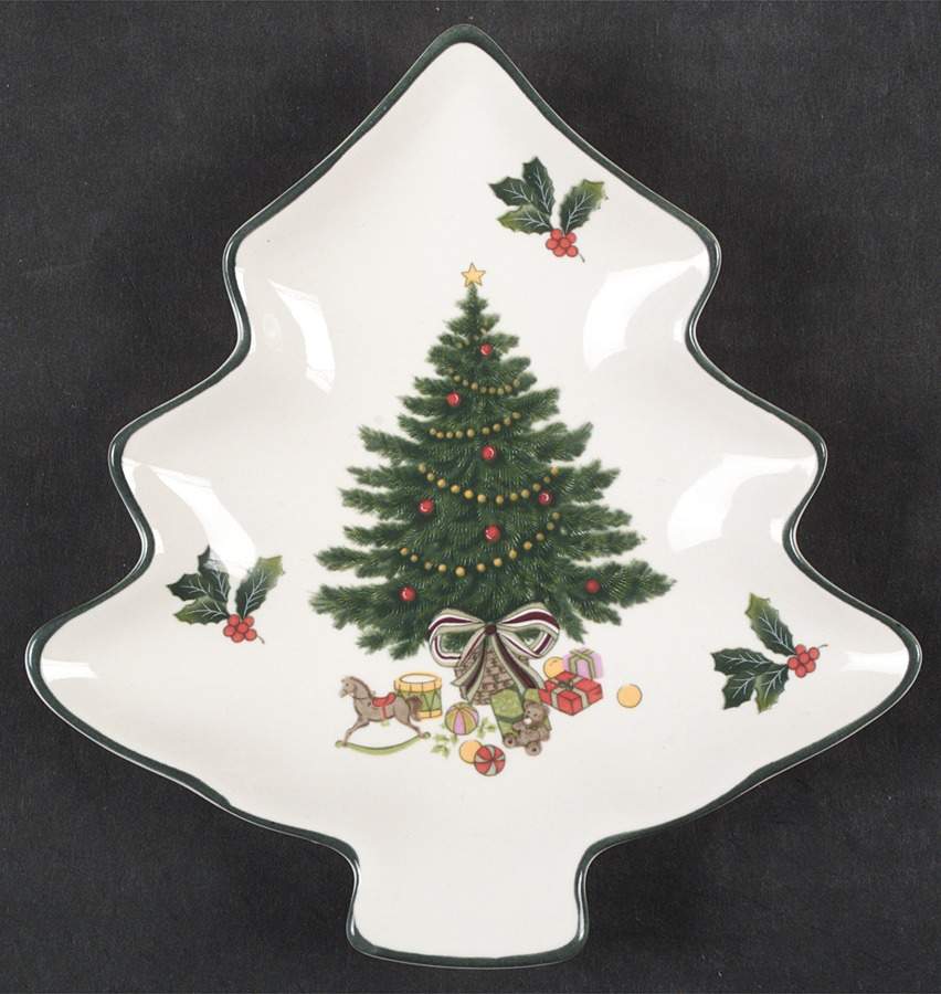 Christmas Story Small Tree Shaped Dish by Mikasa-1