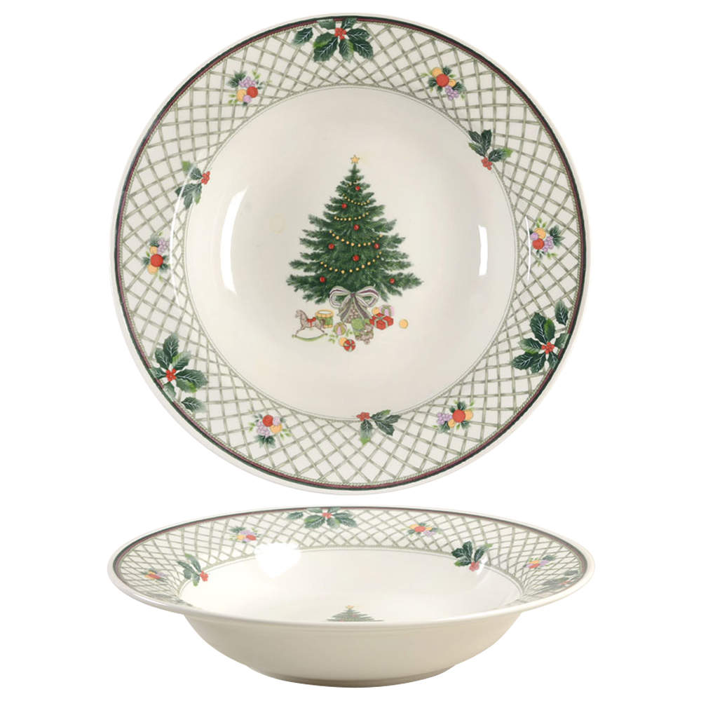 Christmas Story 10" Round Vegetable Bowl by Mikasa-1