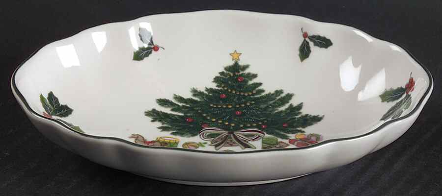 Christmas Story Oval Open Candy Dish by Mikasa-1