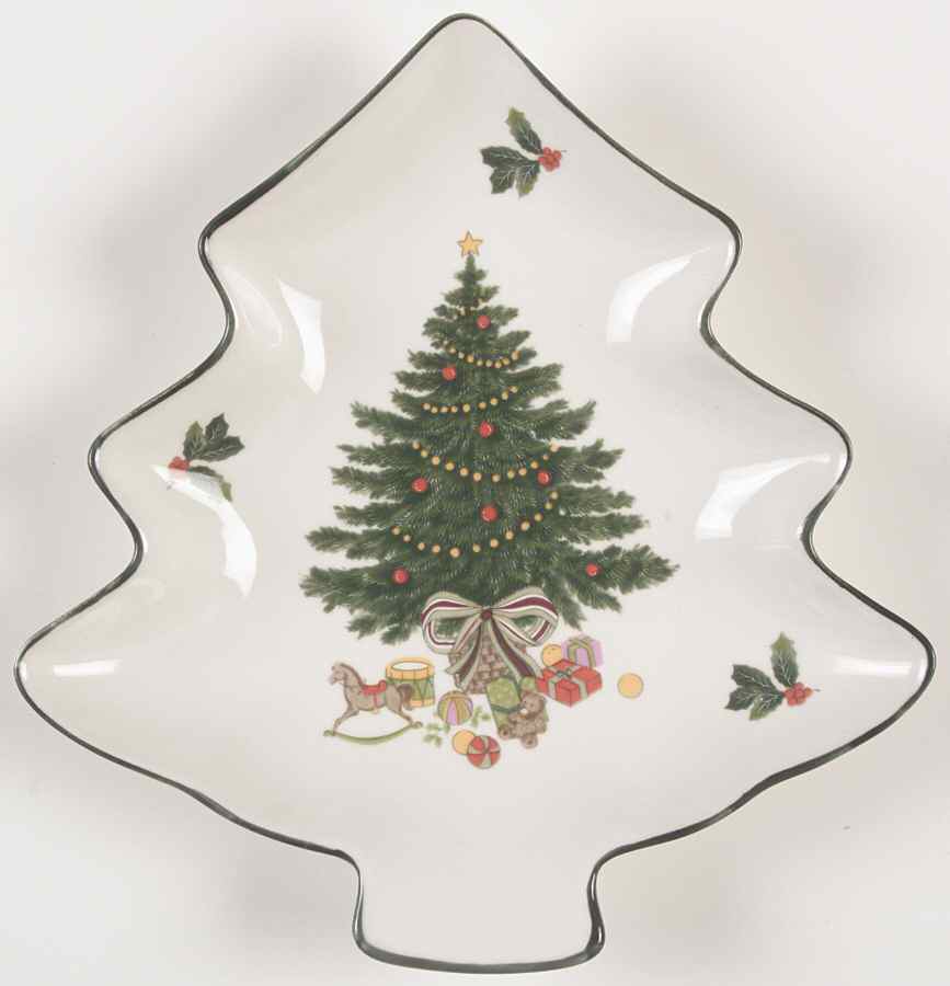 Christmas Story 1 Part Medium Tree Shaped Dish by Mikasa-1