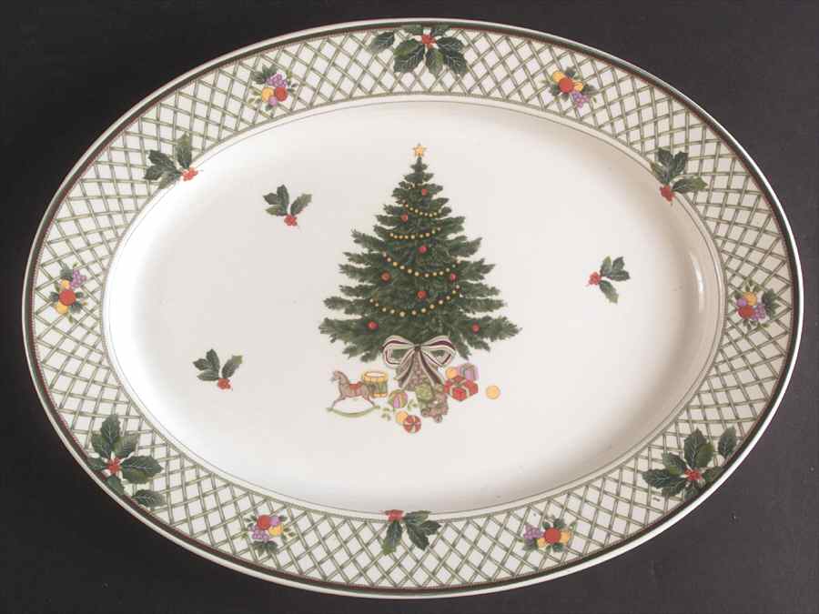 Christmas Story 13" Oval Serving Platter by Mikasa-1