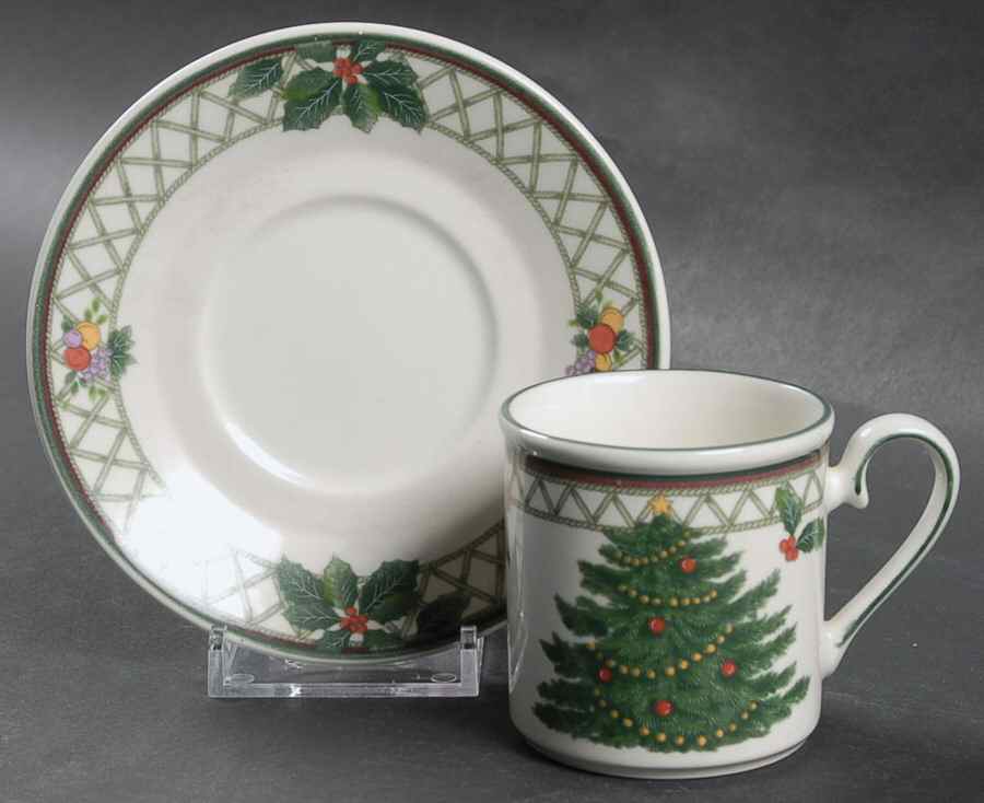 Christmas Story Flat Demitasse Cup & Saucer Set by Mikasa-1