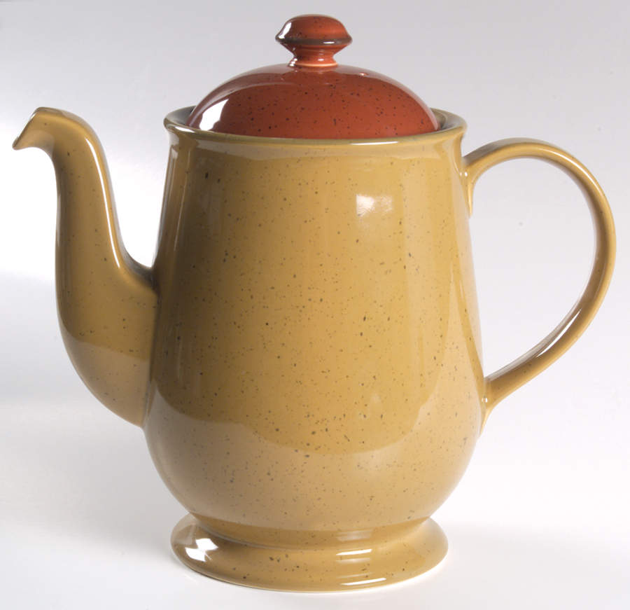 Chromatic Saffron Coffee Pot & Lid by Mikasa-1