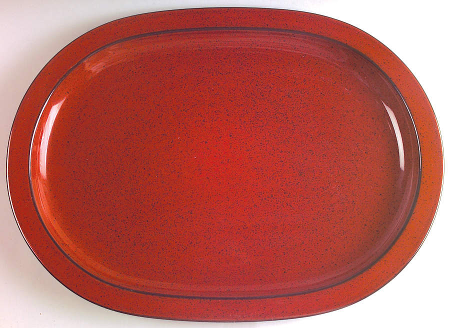Chromatic Terra Cotta 15" Oval Serving Platter by Mikasa-1