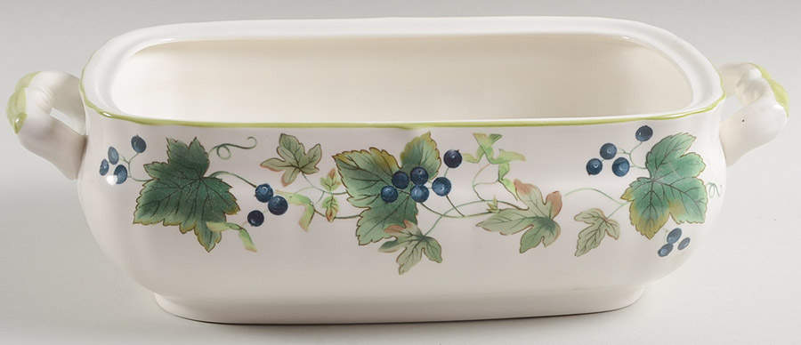 Chelsea Vine Rectangular Vegetable Bowl No Lid by Mikasa-1
