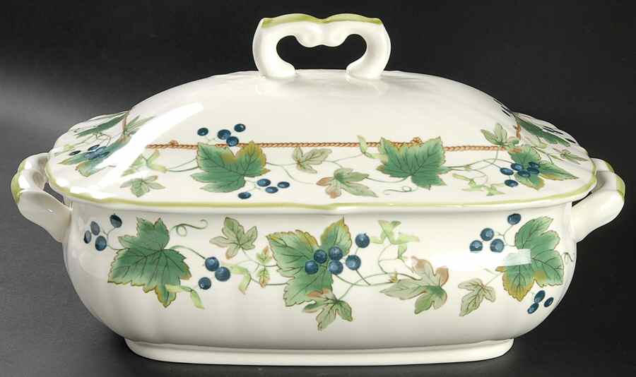 Chelsea Vine Rectangular Covered Vegetable by Mikasa-1