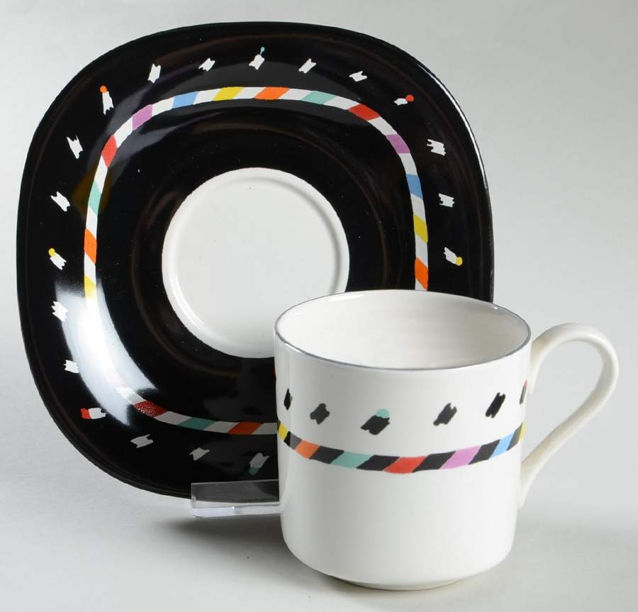 City Lights Flat Cup & Saucer Set by Mikasa-1
