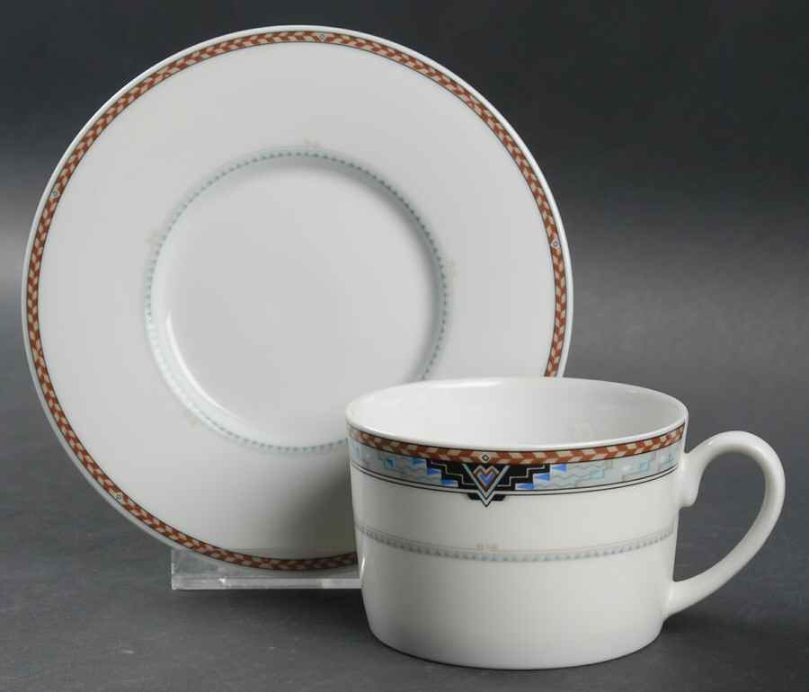 Cimarron Flat Cup & Saucer Set by Mikasa-1