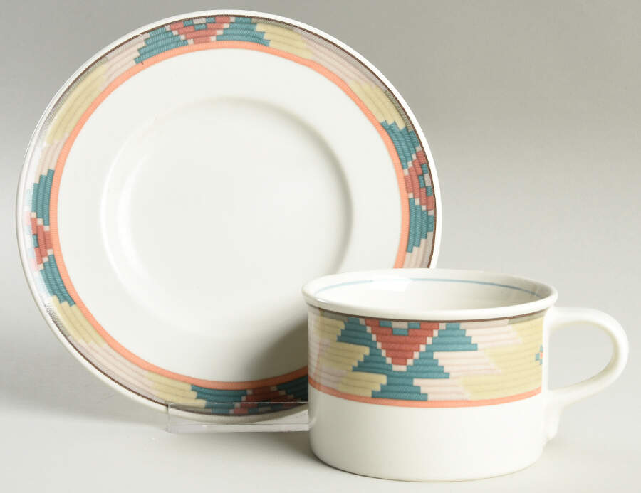 Cimmaron Flat Cup & Saucer Set by Mikasa-1