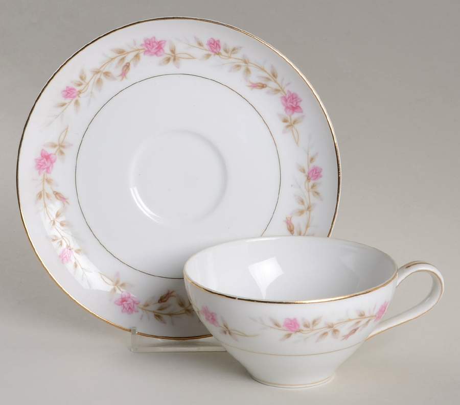 Claire Flat Cup & Saucer Set by Mikasa-1