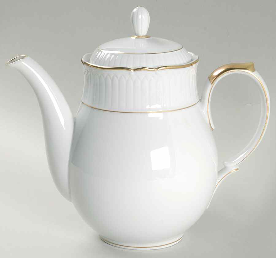 Classic White Teapot & Lid by Mikasa-1