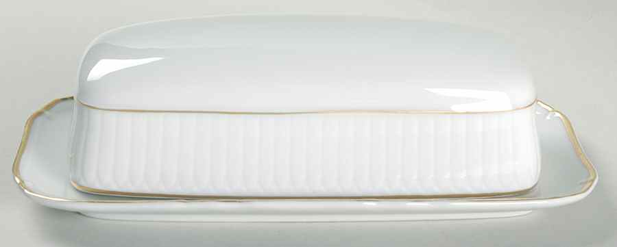 Classic White 1/4 Lb Covered Butter by Mikasa-1