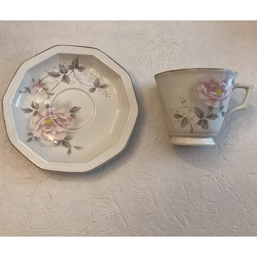 Climbing Beauty Footed Cup & Saucer Set by Mikasa-1