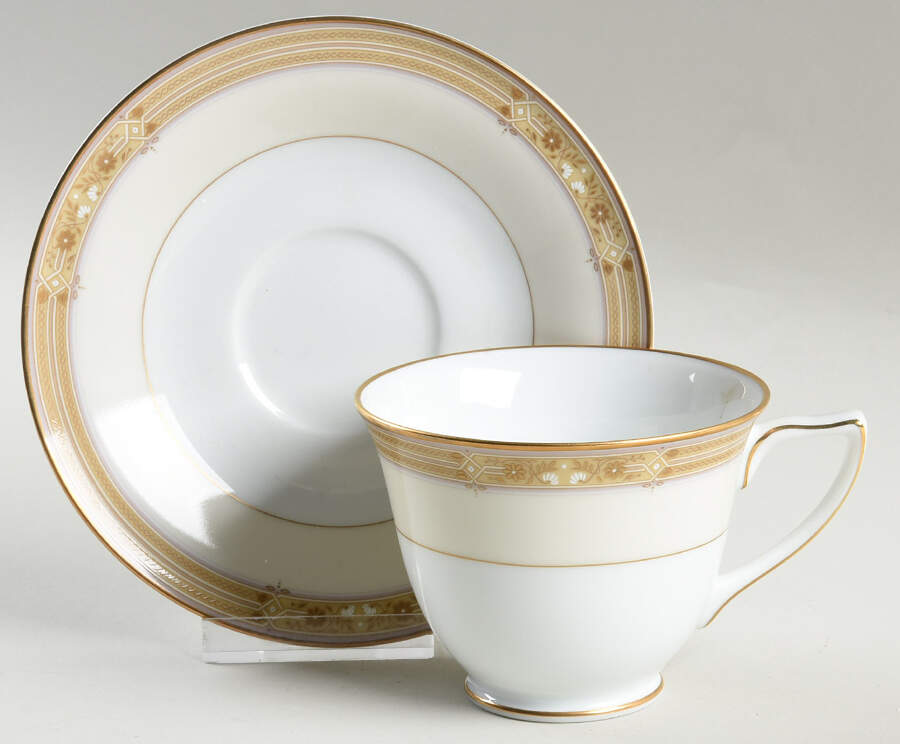 Clermont Footed Cup & Saucer Set by Mikasa-1