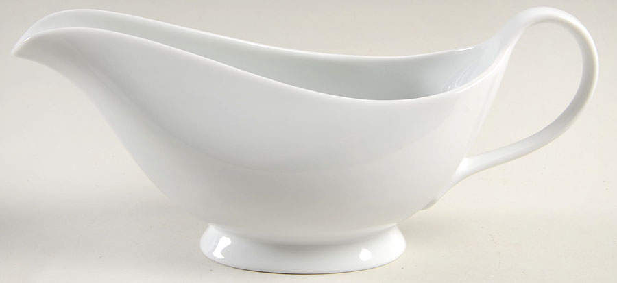 Classic Flair White Gravy Boat by Mikasa-1