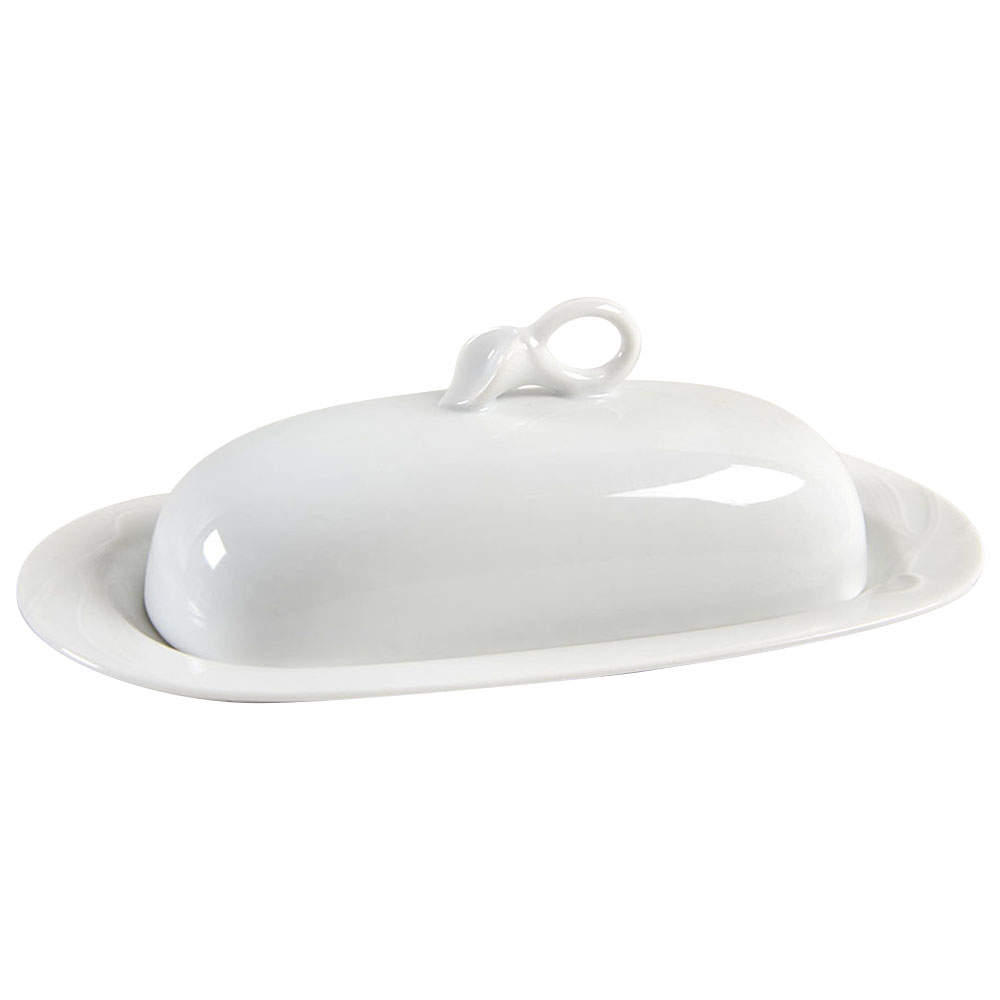 Classic Flair White 1/4 Lb Covered Butter by Mikasa-1